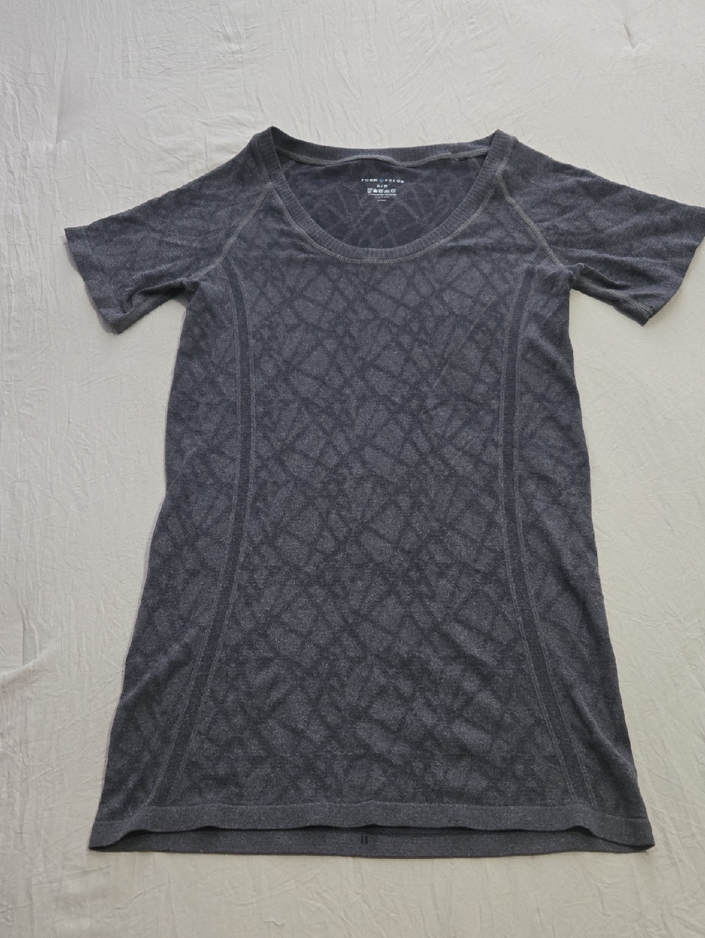 Women’s Heather Charcoal Short-Sleeve Knit Tee